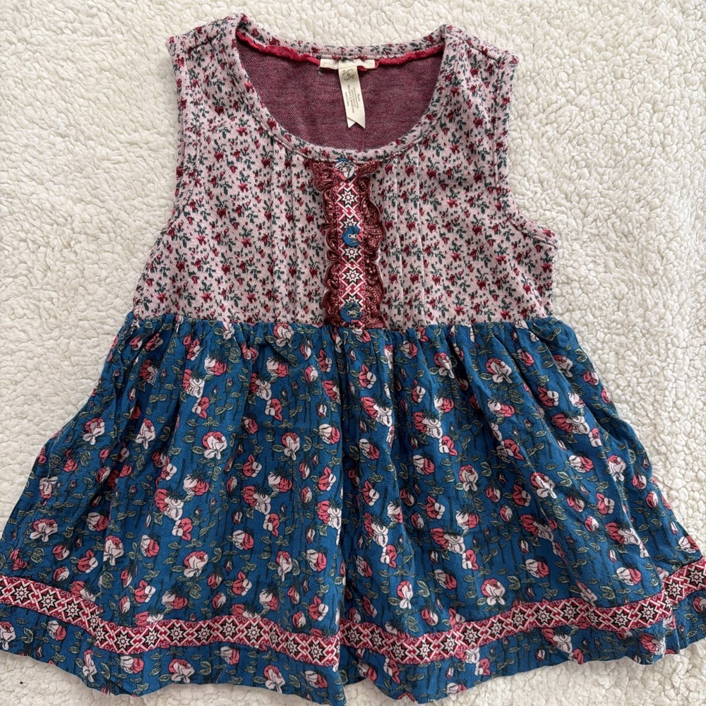 Matilda Jane Friends Forever Gabriella Sara Top Girls Size 6 Floral Boho
